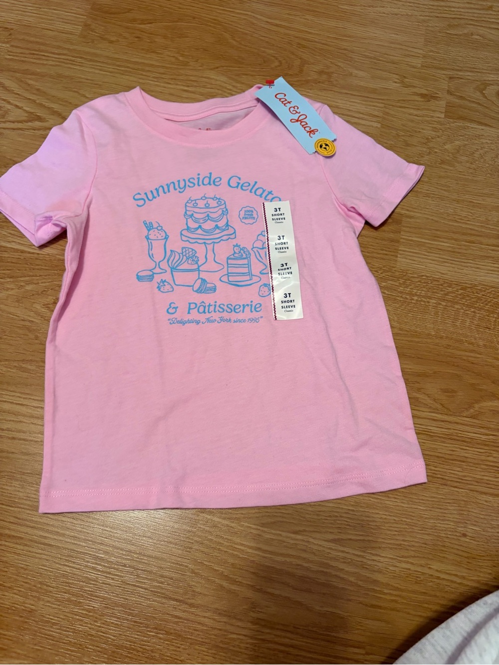 Cat & Jack Pink Sunnyside Gelato & Pâtisserie Graphic Tee